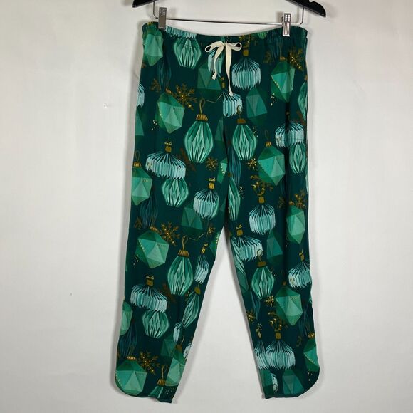 Soma Embraceable Pajamas Large Christmas Ornaments Holiday Winter Green Gold - Picture 10 of 15